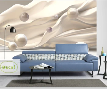 3D Murais de Parede papel de Parede Abstrato Moderno Estereoscópico Espaço Círculo Bola TV da Sala de estar de plano de Fundo da Foto papier peint mural 3d