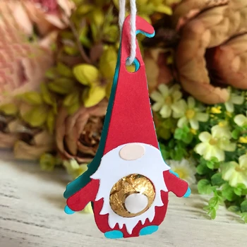 Natal Gnome Chocolate de Corte de Metal Morre Estêncil DIY Álbum de Scrapbooking Papel de Modelo de Cartão de Molde em Relevo