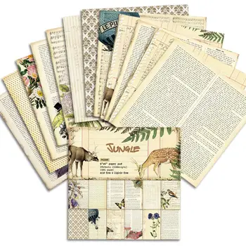 Selva de papel de Scrapbooking pack de 24 folhas de artesanato de papel craft Fundo pad
