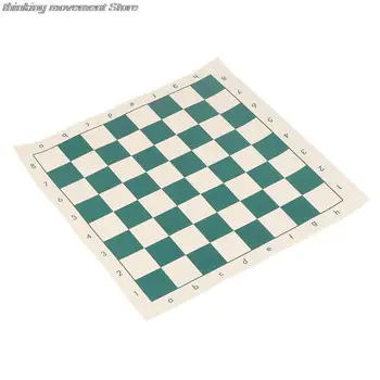 Tabuleiro de xadrez de PVC de Couro Tabuleiro de xadrez, com 34,5 cm de Soft Portátil Rollable de Couro Durável de Tabuleiro para Jogos Educativos