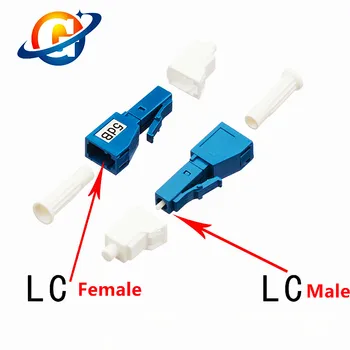LC/UPC Único Modo de Macho e Fêmea fixa o Atenuador da Fibra Óptica 0-30dB Opcional LC UPC Atenuador