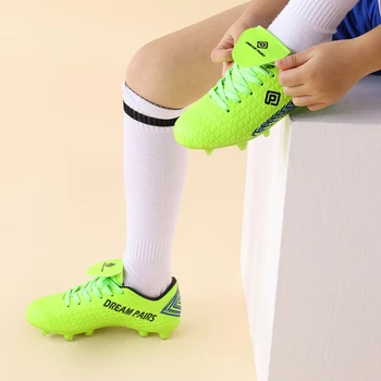 Sonho Pares De Futebol Ao Ar Livre Chuteiras De Futebol, Sapatos De Aperto Forte Estabilidade Quatro Temporadas Para Crianças Meninos Meninas Rapazes Raparigas Tênis Unissex Sapatos