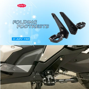 Para a Honda, XADV X-adv 750 Dobrável apoios para os pés do Passageiro NOVA Motocicleta parte Traseira do Pedal do Pé Pinos de Suporte 2021 XADV750