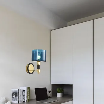O pós-moderno, simples sala quente de cabeceira lâmpada de parede personalizado, tecido de corredor em corredor, alpendre lâmpada de parede
