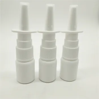 Frete grátis 24Sets/monte Análogos de Plástico PEAD Branco 5ml Oral Nasal Frasco de Spray com 18/410 Bomba do Pulverizador Atomizadores