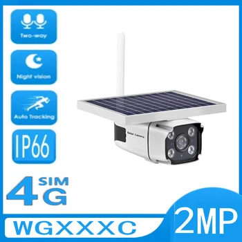 2MP wi-Fi Câmera Solar Exterior de Duas vias de Voz Kamera de Monitoramento de Casa IP66 Exterior Impermeável de PIR de Segurança de Baixa potência IP cam