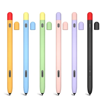 A caneta de Toque de Caneta Capa Para Samsung Galaxy Tab a S-Pen Pro Tablet caixa de Lápis de Tampa de Caneta S Saco de Não-deslizamento de Proteção Luva de Silicone