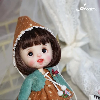1/8 Boneca Peruca Para OB11 Argila boneca Para a Boneca, acessórios BJD/SD Artesanal de personalização boneca bonito peruca