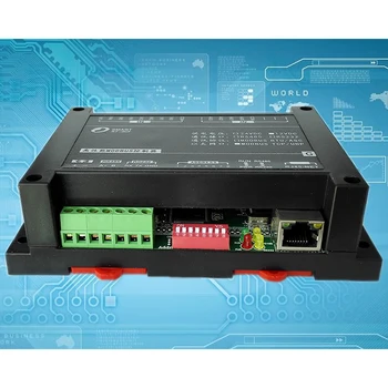 Modbus TCP Controlador de Ethernet de Alta Velocidade Unidade 8 Entradas Analógicas, 4 Saídas Analógicas