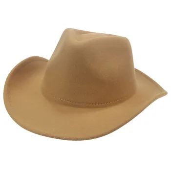 homens de chapéus de panamá de aba larga western cowboy sólido chapéus de fedora do outono inverno preto cáqui casual jazz chapéus de feltro para homens chapéus de exterior