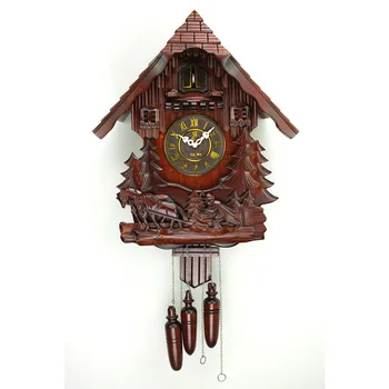 O cuco do Relógio de Pêndulo, Relógio de Parede em Madeira de Estilo europeu, Sala Relógio de Parede Vintage Assistir Wandklok a Decoração Home Acessórios 50WC