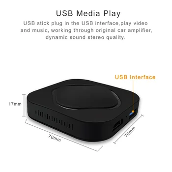 Carplay Smart Box Global TV ao Vivo Carplay de Navegação sem Fio Bluetooth de Telefone On-line de Música, GPS, telefones sem Fio Estacionamento