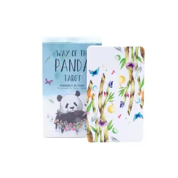 Forma do Panda Convés de Cartão de Tarô Para Chillers Despreocupado Wanderers Panda Amantes de Sonho Aquarela Criança Brinquedos de Presente de Jogo de Tabuleiro