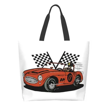 Vintage Race Driver, Sacolas Sacos de Ombro, para Viajar Bolsa Shopper Bag Corrida de carro de corrida de Automobilismo da caixa de engrenagens planetárias Petrolhead
