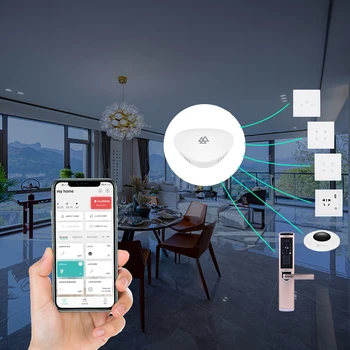promoção wi-fi smart home security smart switch home kit inteligente de sistemas com gateway de tomada inteligente smart switch