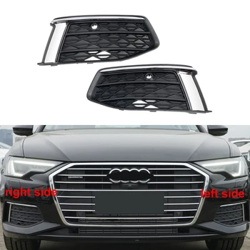 Para a Audi A6L 2019 2020 2021 2022 luz de Nevoeiro Dianteira do Quadro de Nevoeiro Tampa da Lâmpada para a Frente Barra de Grelha Decorativa Tampa Inferior do Meio Líquido
