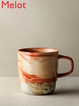 Feito À Mão Em Cerâmica Xícara De Café Japonês Retro Caneca Criativa Par Casa Xícara De Chá De
