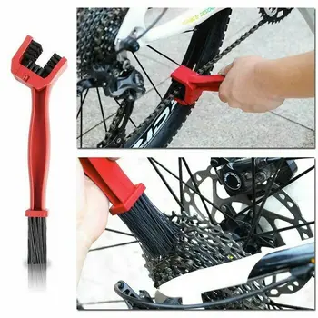4Pcs/set Corrente de Bicicleta Engrenagem Kit de Escova de Limpeza da Motocicleta Roda de Limpeza da Escova Para a Estrada, MTB Exterior Purificador de Lavagem de Ferramentas