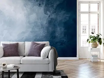 Gradiente de papel de Parede Azul-Aquarela do papel de Parede Mural - papel de parede removível, descascar e ficar opção