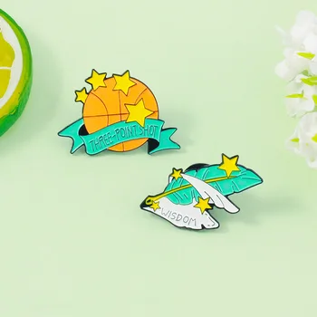 Cartoon Requintado Emblema Fivela de Roupa Mochila Acessório Presente da Jóia Esmalte Pinos Presente Broche Pin de Lapela o Emblema Bonito Liga de DIY