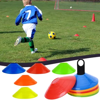 Novo 10pcs/lot 19cm Cones Marcador de Discos de Futebol de Treinamento de Futebol de Esportes Entretenimento Acessórios