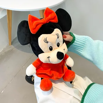 Mickey Mouse de Disney do Luxuoso para Crianças Saco de Escola jardim de Infância Menino Meninas Mochila Minnie Luxuoso Bonito Saco de Anime Mochila infantil Presentes