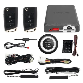 EasyGuard Plug And Play Auto Kit de Alarme Para a Volkswagen Cruz-T 2018 CANBUS Compatível PKE Proximidade de Bloqueio, Desbloqueio de Ignição Iniciar