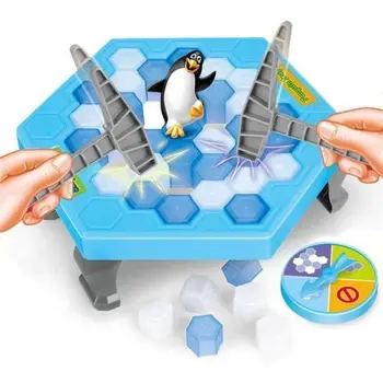 Engraçado Novo Jogo Da Família Presentes Crianças Penguin Armadilha De Gelo Disjuntor Jogo Penguin Bloco De Brinquedo