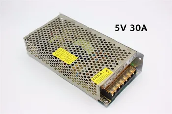 5V 30A 150W Fonte de Alimentação de Comutação do Controlador para 5V WS2812B WS2801 de Tira do DIODO de Luz da C.A. 110-240V Entrada, DC 5V frete Grátis