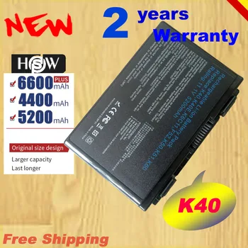 HSW K40IN bateria para Asus a32-f82 k40af k40id k40ab K40 K60 X8AC K50 bateria do laptop 6cell rápido shpping