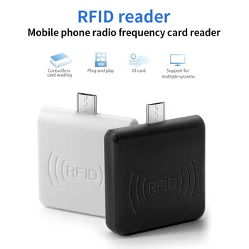 frete grátis RFID de telemóvel leitor de cartão de IDENTIFICAÇÃO do leitor de cartão sem contato 125K de baixa frequência para mover android
