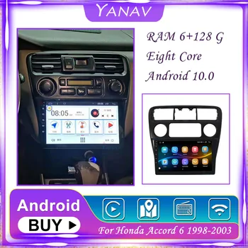 128G Android 2Din Rádio do Carro Para Honda Accord 6 1998-2003 de Navegação GPS Receptor Estéreo de Vídeo Multimídia MP3 Player com Carplay
